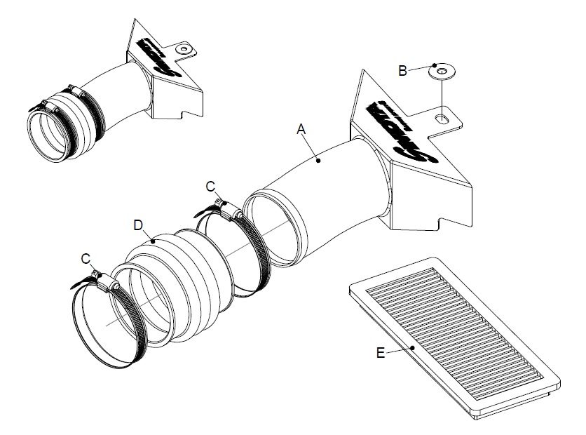 Simota AK-901 Heat Shield Intake