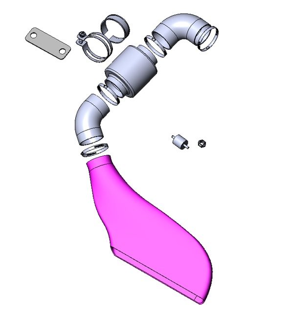 Simota CB-903 carbon charger intake