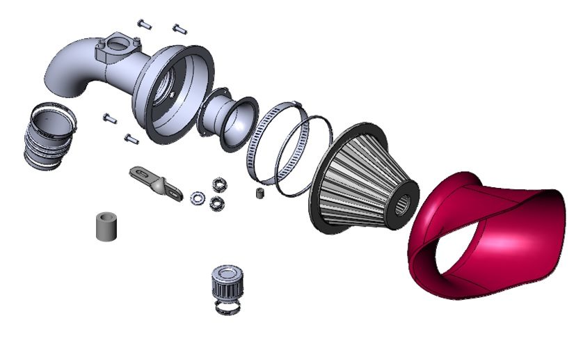 Simota CF620-10 carbon fiber intake
