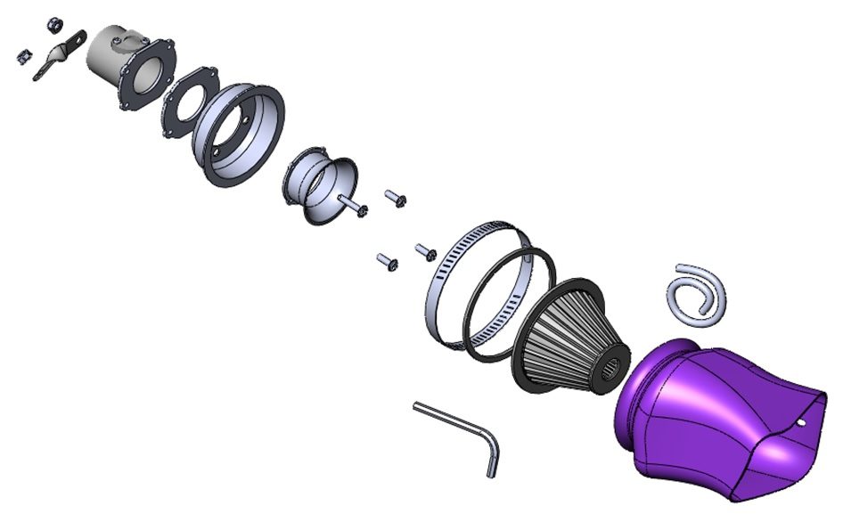 Simota CF620-13 carbon fiber intake