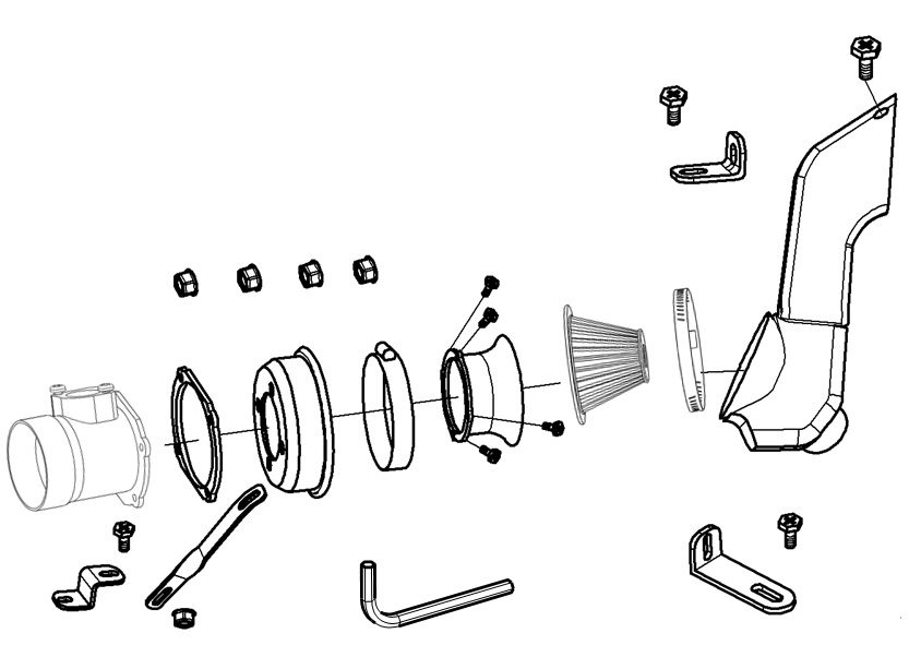 Simota CF650-07 carbon fiber intake