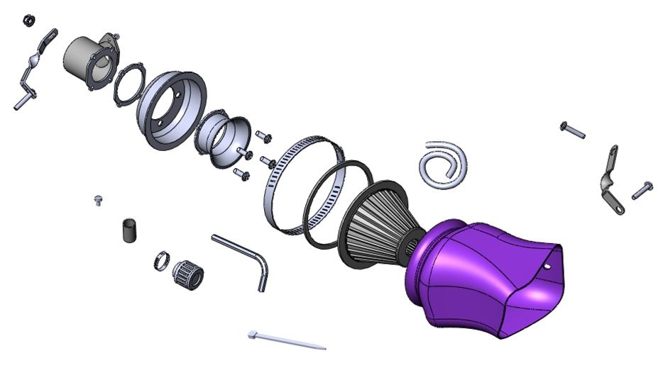 Simota CF660-05 carbon fiber intake
